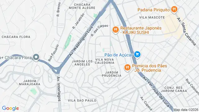 Mapa do bairro Vila Nova Caledonia, Sao Paulo - SP