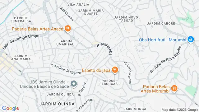 Mapa do bairro Vila Nova Pirajussara, Sao Paulo - SP