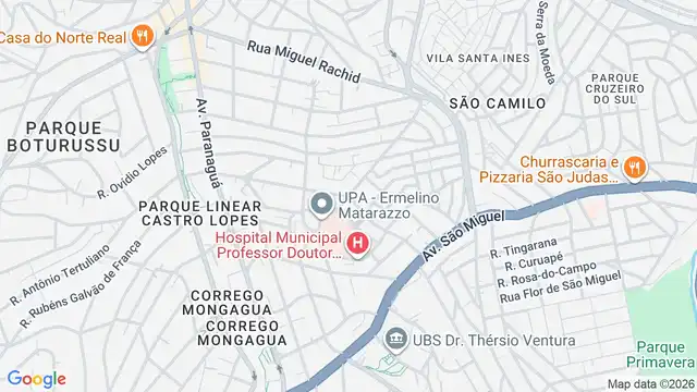 Mapa do bairro Vila Paranagua, Sao Paulo - SP