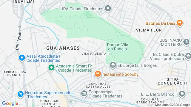 Mapa do bairro Vila Paulista II, Sao Paulo - SP