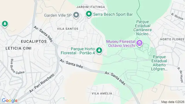 Mapa do bairro Vila Pedra Branca, Sao Paulo - SP