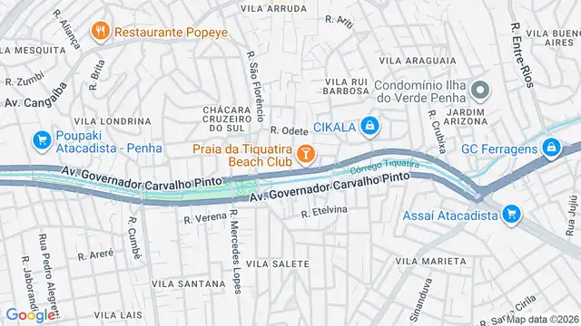 Mapa do bairro Vila Pierina, Sao Paulo - SP