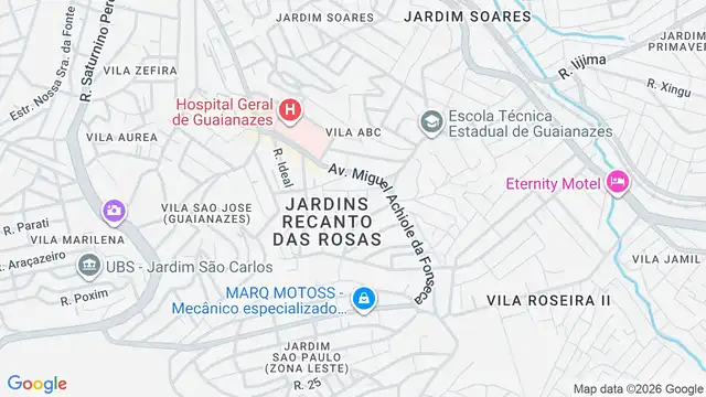 Mapa do bairro Vila Popular, Sao Paulo - SP