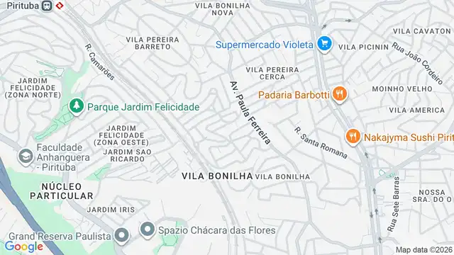 Mapa do bairro Vila Portugal, Sao Paulo - SP