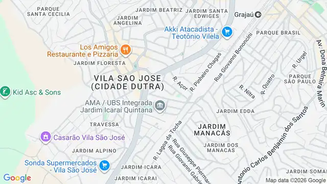 Mapa do bairro Vila Quintana, Sao Paulo - SP