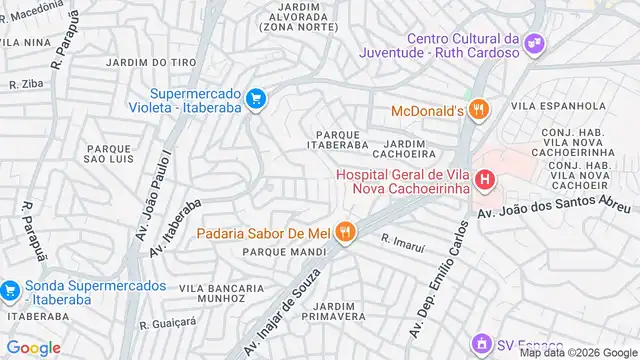 Mapa do bairro Vila Ramos, Sao Paulo - SP