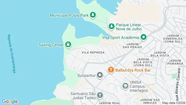 Mapa do bairro Vila Represa, Sao Paulo - SP