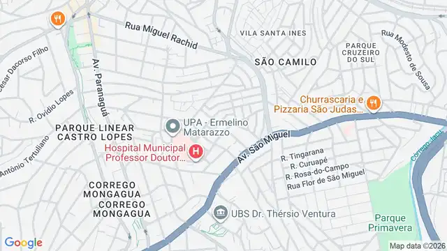 Mapa do bairro Vila Robertina, Sao Paulo - SP