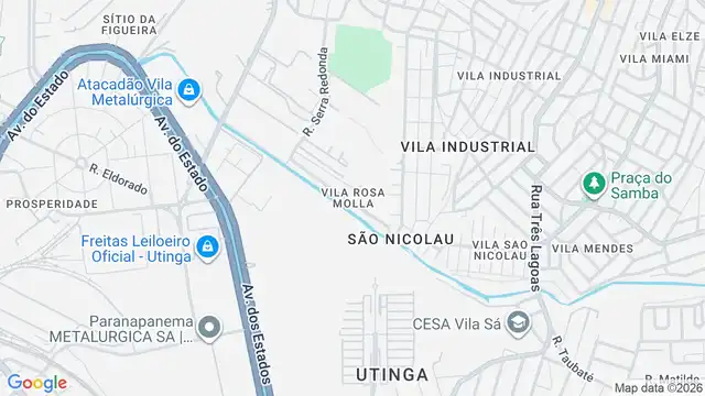 Mapa do bairro Vila Rosa Molla, Sao Paulo - SP