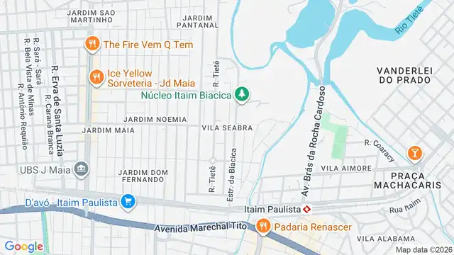 Mapa do bairro Vila Seabra, Sao Paulo - SP