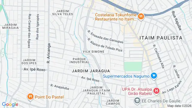 Mapa do bairro Vila Simone, Sao Paulo - SP