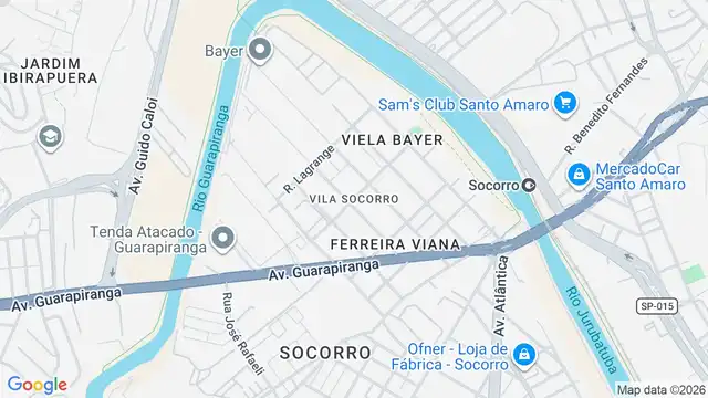 Mapa do bairro Vila Socorro, Sao Paulo - SP