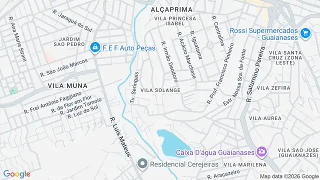 Mapa do bairro Vila Solange, Sao Paulo - SP