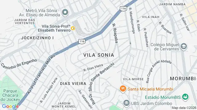 Mapa do bairro Vila Sônia, Sao Paulo - SP