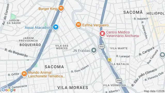 Mapa do bairro Vila Vera, Sao Paulo - SP