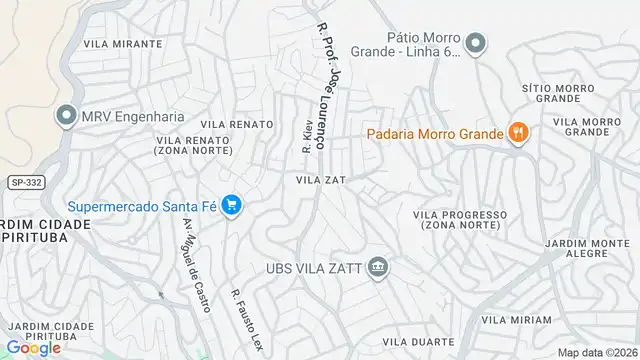 Mapa do bairro Vila Zat, Sao Paulo - SP